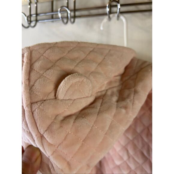 Nordstrom baby girl quilted snowsuit hooded ears - Picture 6 of 9